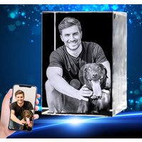 Laser Graviertes Personalisiertes Glasgeschenk - Weihnachtsgeschenk 3D Kristall Dein Bild in Einem Laser Graviertes Personalisiertes Glasgeschenk - Weihnachtsgeschenk 3D Kristall Dein Bild in Einem von Solid3dCrystals