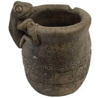 Solid Rock Stoneworks Maya Frosch Planter - 20cm Hoch Im Alter Von Pine von SolidRockStoneworks