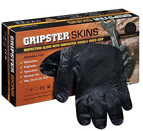 GRIPSTER Skins Nitril Handschuhe schwarz Größe 9 L Box a 50 Stück von Solidstar