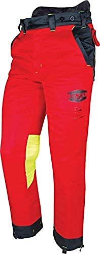 Solidur AUPARE-XXXL Pantalon Authentic Rot Klasse 1 Typ A Kettensägenschutzhose, 100% Polyester, Größe XXXL von Solidur
