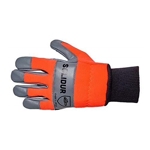 Solidur GA12 - Kettensägenhandschuhe En381-7 Klasse 1 Design A - Linke Hand - Außergewöhnlicher Komfort und Schutz - Größe T10 von Solidur