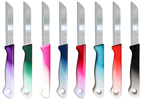 Solingen 8 Stück Bunte Set Messer Brötchenmesser Obstmesser Tomaten-Schälmesser von Solingen