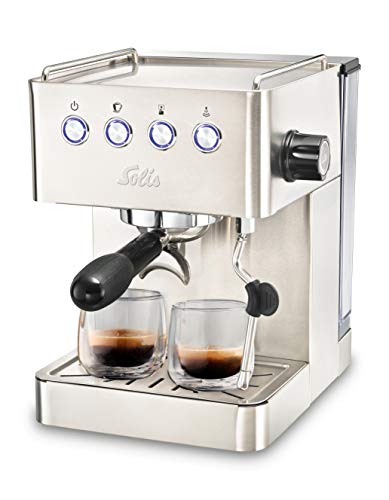 Solis Espressomaschine Barista Gran Gusto 1014 - Siebträgermaschine - Tassengröße programmierbar - Dampf-/Heißwasserdüse - 58 mm Profi-Siebhalter - Edelstahl Solis Espressomaschine Barista Gran Gusto 1014 - Siebträgermaschine - Tassengröße programmierbar - Dampf-/Heißwasserdüse - 58 mm Profi-Siebhalter - Edelstahl von Solis