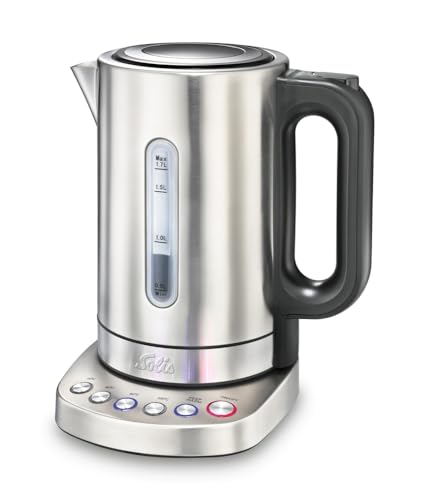 Solis Wasserkocher Vario Temp Kettle 5516 - Wasserkocher mit programmierbarer Temperatureinstellung - Teekocher - Mit Warmhaltefunktion - Kalkfilter herausnehmbar - 1,7 L von Solis