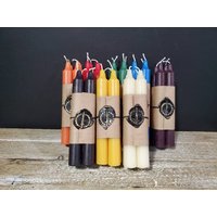 Alle Natürlichen Bienenwachs-Taper-Kerzen - 4Er-Set, Nicht Parfümiert von SolisIlluminatum