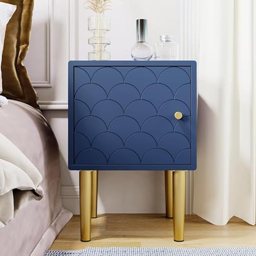 Solisburne 2er Set Nachttisch, Beistelltisch Kommode mit 1 Türe, Nachtschrank für Schlafzimmer, Wohnzimmer, 35x35x50 cm, Marineblau Solisburne 2er Set Nachttisch, Beistelltisch Kommode mit 1 Türe, Nachtschrank für Schlafzimmer, Wohnzimmer, 35x35x50 cm, Marineblau von Solisburne