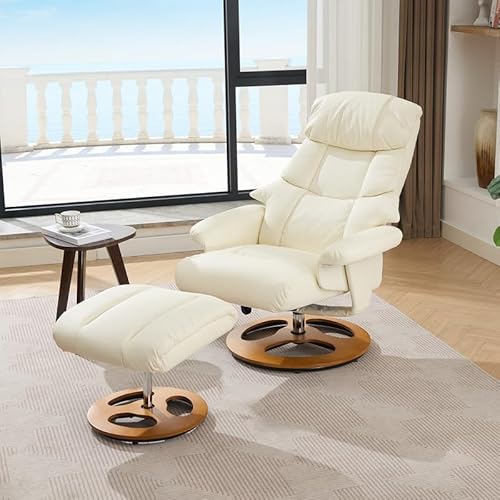 Solisburne Relaxsessel mit Liegefunktion, Fernsehsessel mit Hocker 360°drehbarer Ruhesessel mit 5-Punkt-Massage Loungesessel mit elektrischer Heizfunktion,PU-Stoff, Weiß Solisburne Relaxsessel mit Liegefunktion, Fernsehsessel mit Hocker 360°drehbarer Ruhesessel mit 5-Punkt-Massage Loungesessel mit elektrischer Heizfunktion,PU-Stoff, Weiß von Solisburne