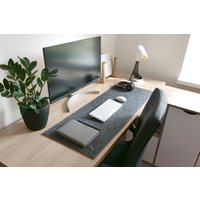 Große Filz Und Kork Schreibtischmatte Personalisiert Tastaturmatte Home Office Natur Wolle Unterlage Rutschfest Designer von SolitaryDeer