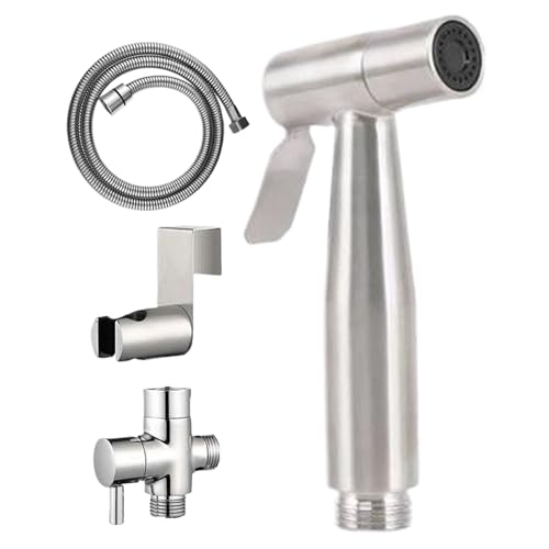 Sollee Bidet Sprayer Für Toilette | Stahl Windel Spritzset,Tragbarer Strahlregler Mit Druckregler Badezimmer Zubehör Für Frauen Baby Hygiene Sollee Bidet Sprayer Für Toilette | Stahl Windel Spritzset,Tragbarer Strahlregler Mit Druckregler Badezimmer Zubehör Für Frauen Baby Hygiene von Sollee