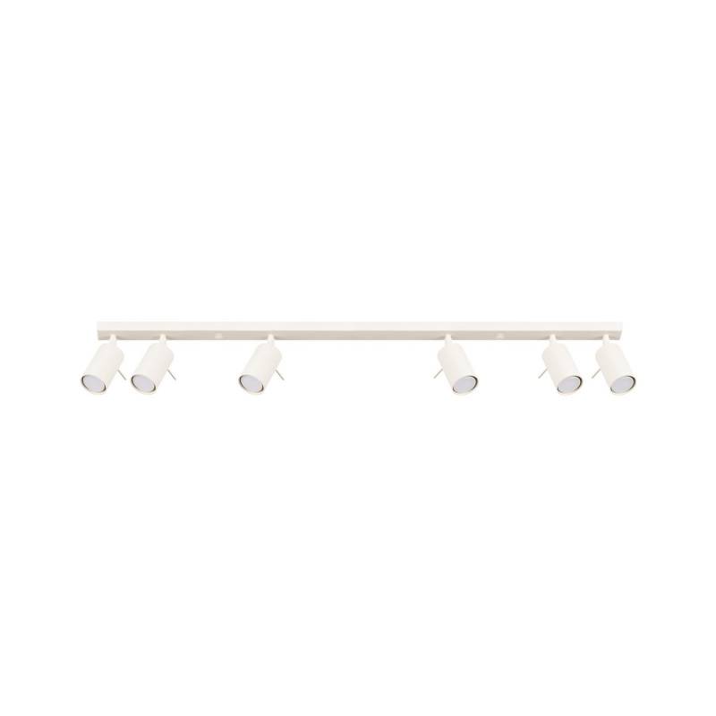 Sollux Lighting Deckenstrahler Ring Lampe Led Gu10 Beige 117 Cm Stahl 6 Flammig B-Ware von Sollux Lighting