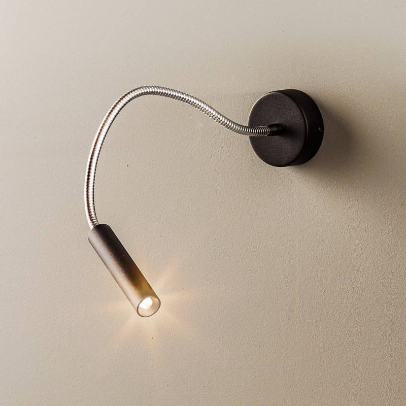 Sollux Lighting Wandleuchte Lampe Wandlampe Schwarz Flexarm Lampe Spot Leselampe B-Ware von Sollux Lighting