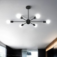 Deckenlampe Metall Retro 86,5 cm länglich 6-flammig von Sollux