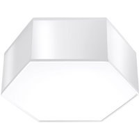 Deckenlampe Modern Weiß flach blendarm 2x E27 von Sollux