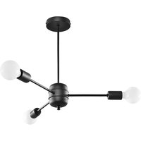 Deckenlampe Schwarz 3-flammig Ø 61 cm Metall CENZI Deckenlampe Schwarz 3-flammig Ø 61 cm Metall CENZI von Sollux