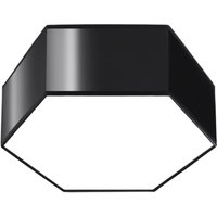 Deckenlampe Schwarz klein flach blendarm 2x E27 ESROM von Sollux