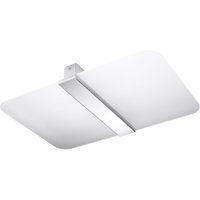 Deckenlampe Weiß Chrom Glas Metall blendarm flach Deckenlampe Weiß Chrom Glas Metall blendarm flach von Sollux