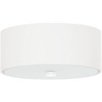 Deckenlampe Weiß Stoff Glas Ø 30 cm rund blendarm 3x E27 Deckenlampe Weiß Stoff Glas Ø 30 cm rund blendarm 3x E27 von Sollux