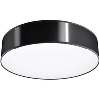 Deckenlampe rund flach Ø 55 cm blendarm 4x E27 Schwarz Deckenlampe rund flach Ø 55 cm blendarm 4x E27 Schwarz von Sollux