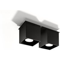 Deckenleuchte GEO in Schwarz 2-flmg von Sollux