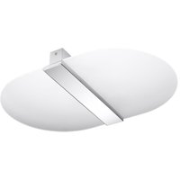 Deckenleuchte Glas Metall 45 cm lang Weiß Chrom 4x G9 Deckenleuchte Glas Metall 45 cm lang Weiß Chrom 4x G9 von Sollux