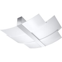 Deckenleuchte Glas Metall 61 cm lang blendarm flach 3x E27 von Sollux