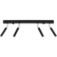 Deckenleuchte Schwarz Metall 4-flammig 60 cm lang von Sollux