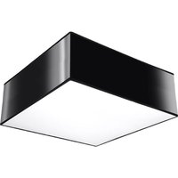 Deckenleuchte quadratisch 25 cm breit flach Schwarz Deckenleuchte quadratisch 25 cm breit flach Schwarz von Sollux