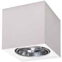 Deckenspot Weiß Keramik H: 14 cm klein bemalbar Würfel Deckenspot Weiß Keramik H: 14 cm klein bemalbar Würfel von Sollux