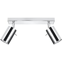 Deckenstrahler 2-flammig GU10 30 cm länglich Chrom Deckenstrahler 2-flammig GU10 30 cm länglich Chrom von Sollux