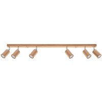 Deckenstrahler Holz 120 cm lang 6x GU10 verstellbar Deckenstrahler Holz 120 cm lang 6x GU10 verstellbar von Sollux