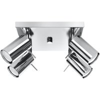 Deckenstrahler Metall 4-flammig Chrom B: 25 cm GU10 Deckenstrahler Metall 4-flammig Chrom B: 25 cm GU10 von Sollux