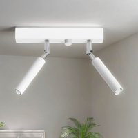 Deckenstrahler SARGAS Weiß 25 cm breit klein 2-flammig Deckenstrahler SARGAS Weiß 25 cm breit klein 2-flammig von Sollux