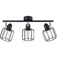 Deckenstrahler Schwarz Metall Retro Design 48 cm lang von Sollux