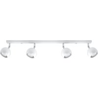 Deckenstrahler Weiß 80 cm lang Retro FAVONIA Aufbau von Sollux