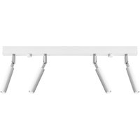 Deckenstrahler Weiß Metall 60 cm lang 4-flammig G9 von Sollux