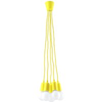 Gelbe Hängelampe Retro verstellbar bis 90 cm für E27 von Sollux
