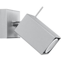Grauer Wandspot eckig GU10 verstellbar Wandleuchte Flur Grauer Wandspot eckig GU10 verstellbar Wandleuchte Flur von Sollux