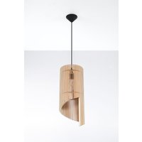 Hängelampe Holz Modern wohnlich E27 TEDUSIA Wohnzimmer von Sollux