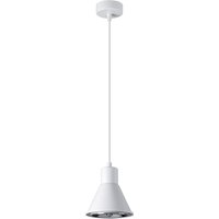Hängelampe Metall Ø 14 cm Weiß ES111 Retro Design von Sollux