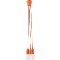 Hängelampe NESSA Orange Tiefe bis 90cm 5-flammig E27 von Sollux