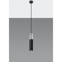 Hängelampe Schwarz Beton Metall Ø8cm GU10 JUNIA Hängelampe Schwarz Beton Metall Ø8cm GU10 JUNIA von Sollux