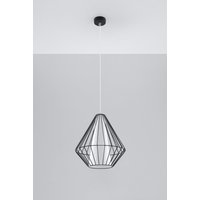 Hängelampe Schwarz Weiß geometrisch Ø 28 cm Modern E27 von Sollux