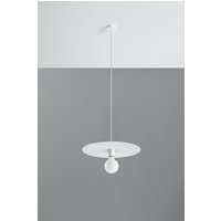 Hängelampe Weiß Ø 40 cm Metall E27 Küche Esszimmer Hängelampe Weiß Ø 40 cm Metall E27 Küche Esszimmer von Sollux