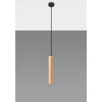 Hängeleuchte Holz Ø8cm schmal GU0 vielseitig BAYLEE Hängeleuchte Holz Ø8cm schmal GU0 vielseitig BAYLEE von Sollux