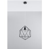Hängeleuchte Metall Schwarz Ø 30 cm geometrisch Retro E27 Hängeleuchte Metall Schwarz Ø 30 cm geometrisch Retro E27 von Sollux