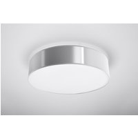 Moderne runde Deckenleuchte Deckenlampe in Grau von Sollux