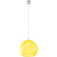 Pendelleuchte Kugel Schirm Glas Gelb E27 BILBAO Pendelleuchte Kugel Schirm Glas Gelb E27 BILBAO von Sollux