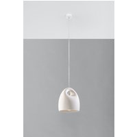Pendelleuchte Weiß Keramik Ø 25 cm bemalbar E27 Pendelleuchte Weiß Keramik Ø 25 cm bemalbar E27 von Sollux