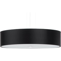Pendelleuchte rund Ø 50 cm Schwarz blendarm Stoff Glas Pendelleuchte rund Ø 50 cm Schwarz blendarm Stoff Glas von Sollux