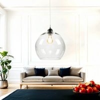 Runde Pendelleuchte Kugel Schirm Glas E27 BILBAO Runde Pendelleuchte Kugel Schirm Glas E27 BILBAO von Sollux